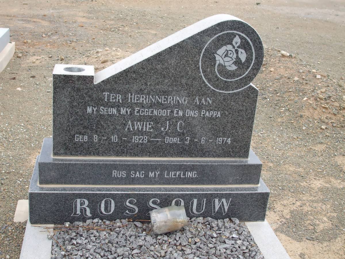 ROSSOUW Awie J.C. 1928-1974