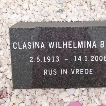 BRINK Clasina Wilhelmina 1913-2006