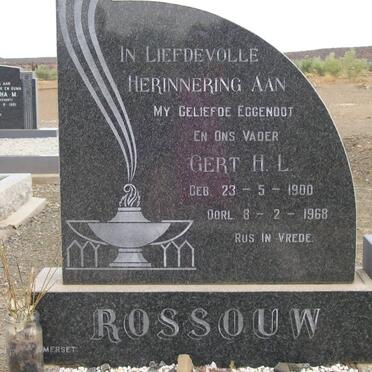 ROSSOUW Gert H.L. 1900-1968