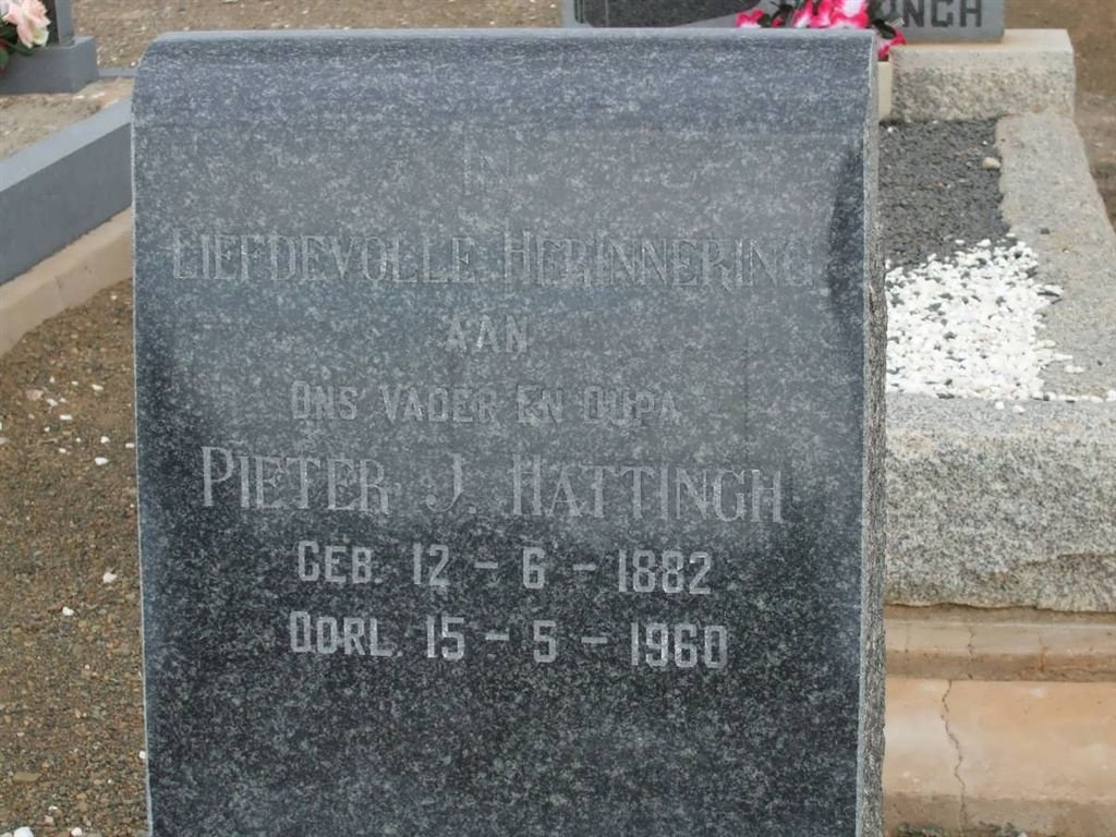 HATTINGH Pieter J. 1882-1960