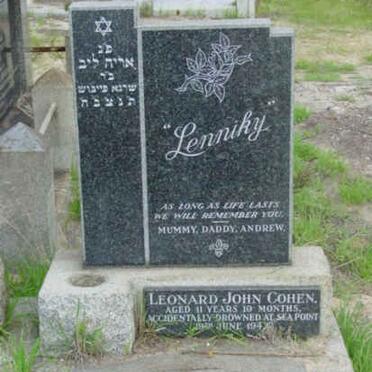 COHEN Leonard John -1942