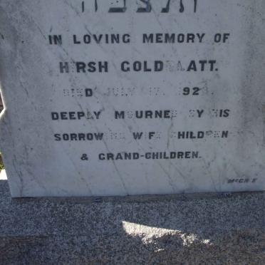 GOLDBLATT Hirsh  -1923