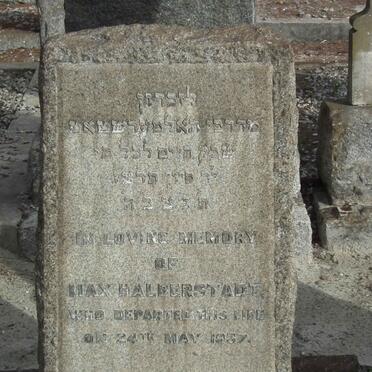 HALBERSTADT Max -1937