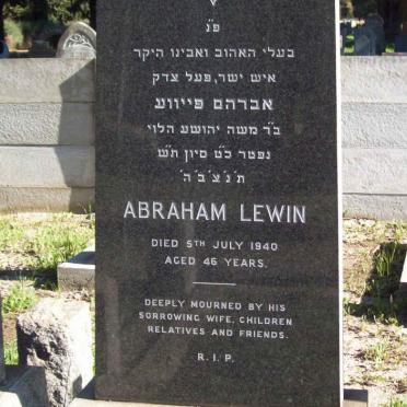 LEWIN Abraham  -1940