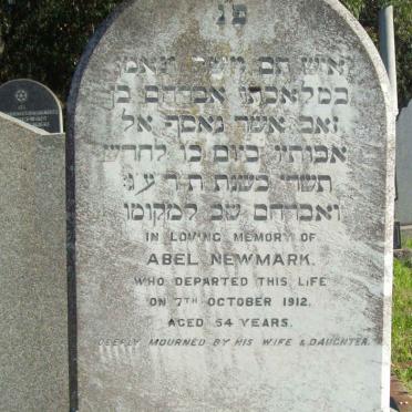 NEWMARK Abel  -1912