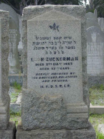 ZUCKERMAN Leon -1963