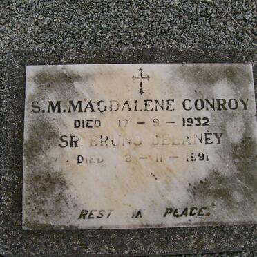 CONROY Magdalene -1932 :: DELANEY Bruno -1991