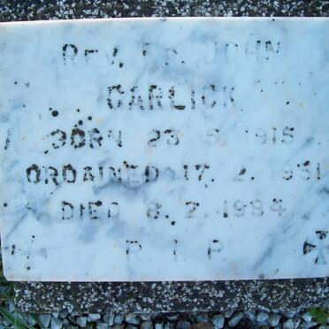 GARLICK John 1915-1984