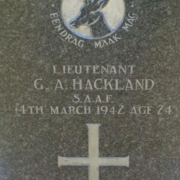 HACKLAND G.A. -1942