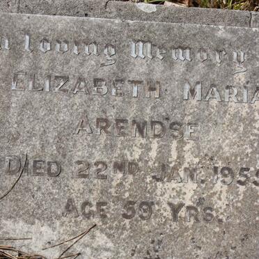 ARENDSE Elizabeth Maria -1955