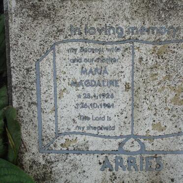 ARRIES Maria Magdaline 1926-1981