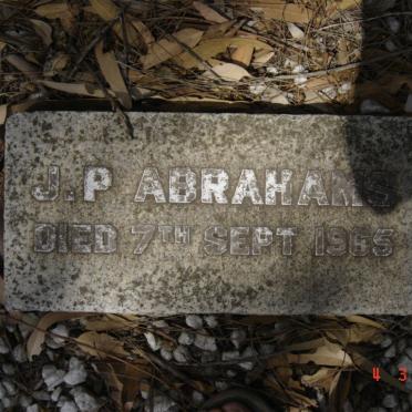 ABRAHAMS J.P. -1965