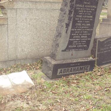 ABRAHAMSE :: MacGREGOR