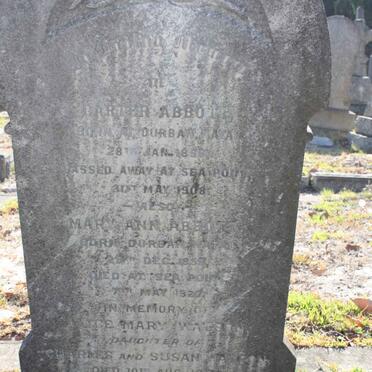 ABBOTT Carter 1856-1908 :: ABBOTT Mary Ann 1853-1927 :: WATSON Alice Mary -1954
