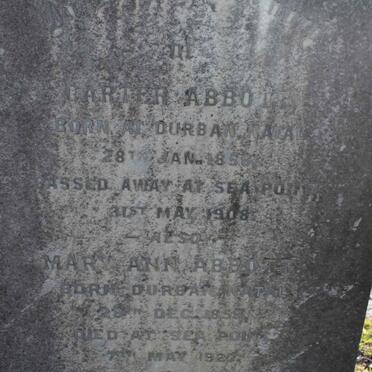 ABBOTT Carter 1856-1908