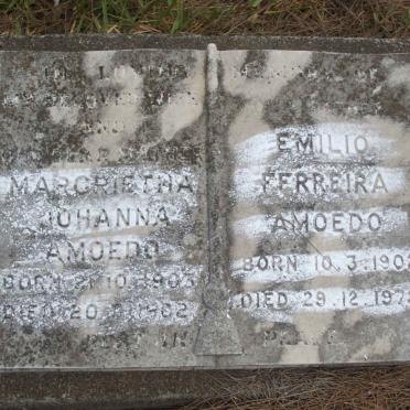 AMOEDO Emilio Ferreira 1902-1978 &amp; Margrietha Johanna 1903-1962