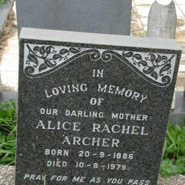ARCHER Alice Rachel 1886-1979