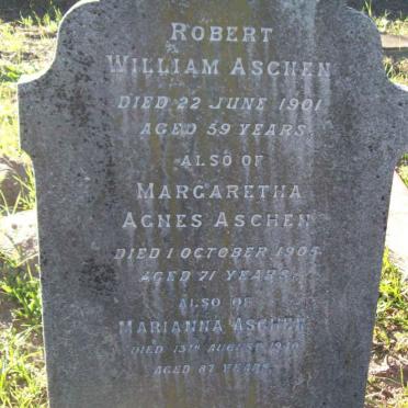 ASCHEN Robert William -1901 &amp; Margaretha Agnes -1905 :: ASCHEN Marianna -1910