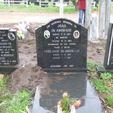 ANDRADE Joao, de 1907-1982 &amp; Adelaide 1920-1987