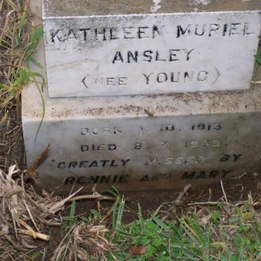 ANSLEY Kathleen Muriel nee YOUNG 1913-1969