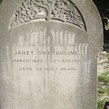 ANDERSON Janet Gwendoline 1892-1941 