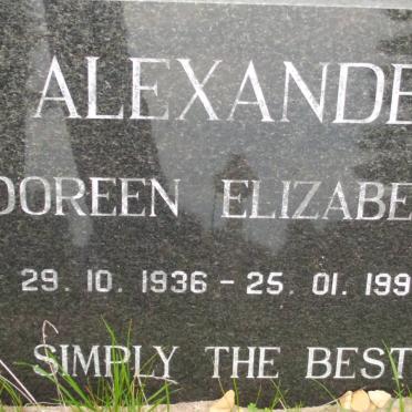 ALEXANDER Doreen Elizabeth 1936-1995