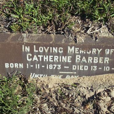 BARBER Catherine 1873-1943