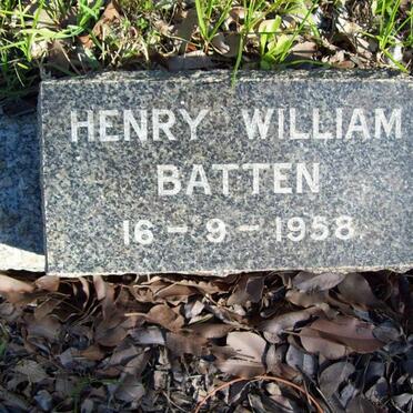 BATTEN Henry William -1958