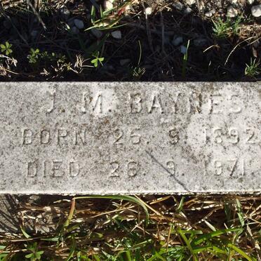 BAYNES J.M. 1892-1971