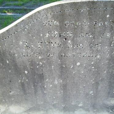 BARNARD John &amp; Aletta