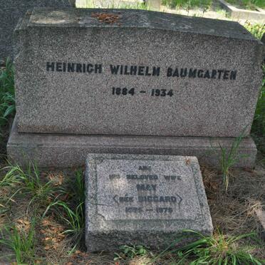 BAUMGARTEN Heinrich Wilhelm 1884-1934 &amp; May BICCARD 1885-1975