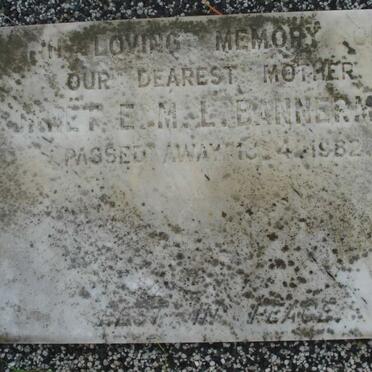 BANNERMAN Janet E.M.L. -1982