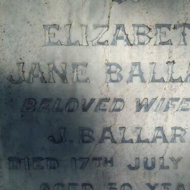 BALLARD Elizabeth Jane -1905