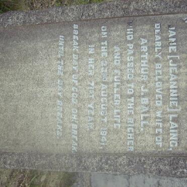 BALL Jane nee LAING -1941