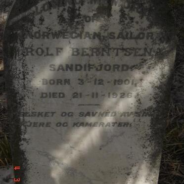 BERNTSEN Rolf 1901-1926