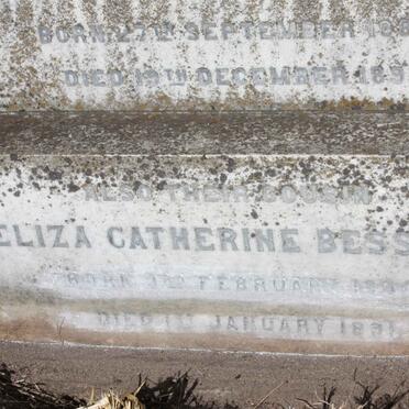 BESSELL Eliza Catherine 1890-1891