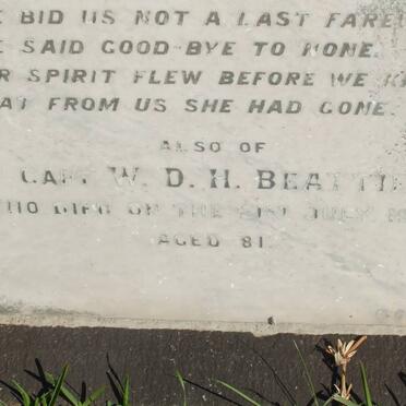 BEATTIE W.D.H. -1937 &amp; Margaret -1921