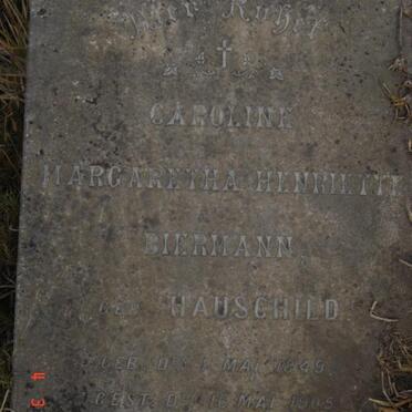BIERMAN Caroline Margaretha Henriette nee HAUSCHILD 1849-1905