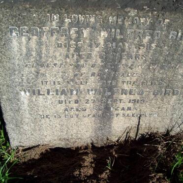 BIRD William Wilfred -1919 :: BIRD Geoffrey Wilfred -1915