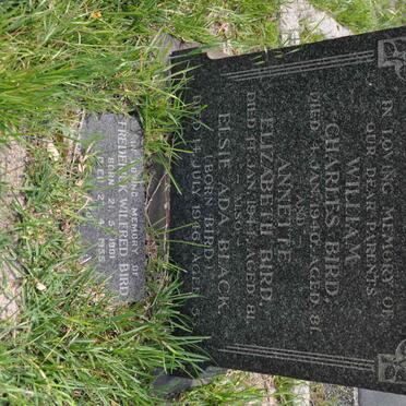 BIRD William Charles  -1940 &amp; Annette Elizabeth -1944 :: BLACK Elsie Ada nee BIRD -1946 :: BIRD Frederick Wilfred 1901-1955