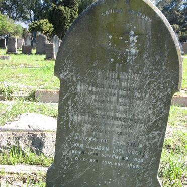 BILJOEN Elizabeth Christina, van nee VOGT 1893-1968 :: VOGT Charles Alfred -192? :: VOGT Francis Thomas -1927