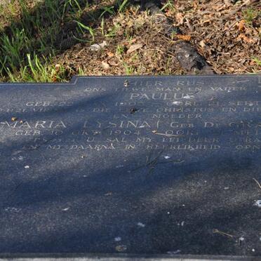 BIJL Paulus, van der 1905-195? &amp; Maria Lysina DE GRAAFF 1904-1983