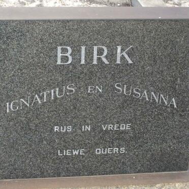 BIRK Ignatius &amp; Susanna