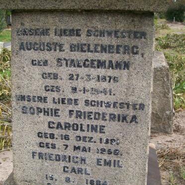 BIELENBERG Auguste nee STAEGEMANN 1876-1941 :: STAEGEMANN Sophie Friederika Caroline 1881-1958
