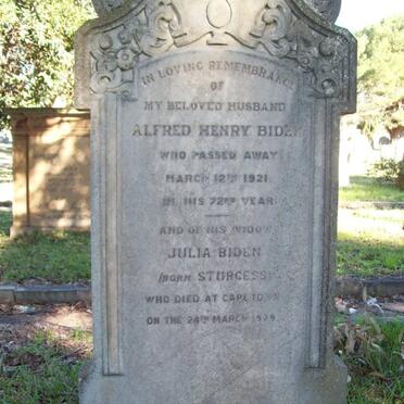 BIDEN Alfred Henry -1921 &amp; Julia STURGESS -1929