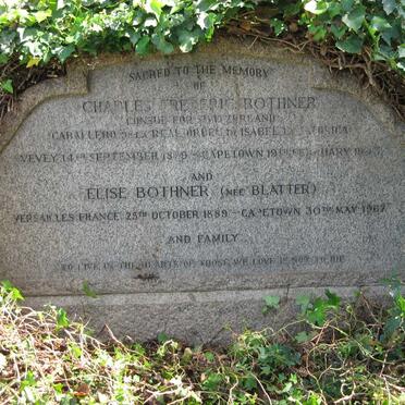 BOTHNER Charles Frederic 1879-1943 &amp; Elsie BLATTER 1889-1967