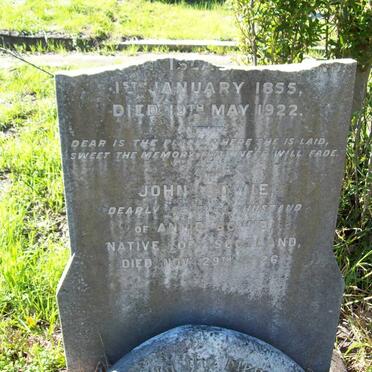 BOWIE John -1926 :: ?? 1855-1922