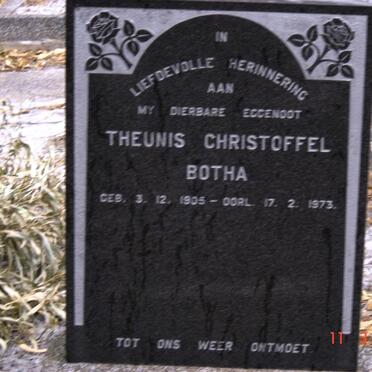 BOTHA Theunis Christoffel 1905-1973