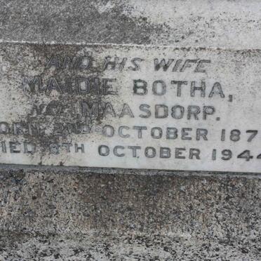 BOTHA Maidie nee MAASDORP 1878-1944