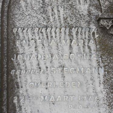 BOTHA Engela Maria Johanna nee STEGMANN -1927